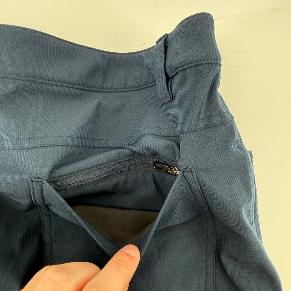 Lululemon ABC Pant Classic Chinos Warpstreme Navy Blue Men 32x31 M5426S READ